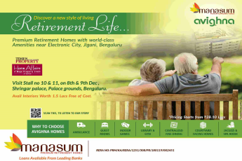 Avail interiors worth Rs 1.5 Lac free of cost at Manasum Avighna in Bangalore